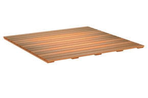 Vlondertegel glad hardhout ca. 100 x 100 cm