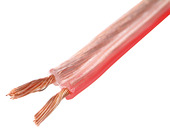 Luidsprekersnoer 2x0,75mm2  transparant 1 meter