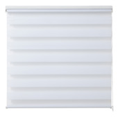 OK duo rolgordijn lichtdoorlatend wit 120x150 cm (bxh)