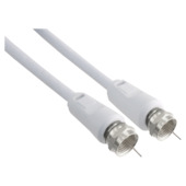 Q-Link coax kabel RG59 2 meter met F-connector wit