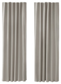 OK kant en klaar gordijn deels verduisterend lichtgrijs 140x270 cm (bxh) - 2 stuks