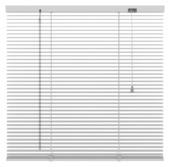 GAMMA aluminium jaloezie wit (kleurnr. 201) 60x130 cm (bxh)