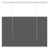 GAMMA dupli plisségordijn lichtdoorlatend antraciet (kleurnr. 6003) 60x180 cm (bxh)