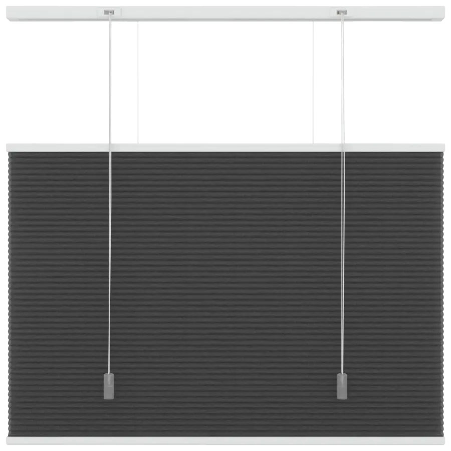 GAMMA dupli plisségordijn verduisterend antraciet (kleurnr. 6013) 60x180 cm (bxh)