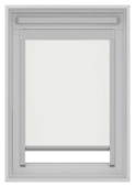GAMMA dakraam rolgordijn verduisterend wit (kleurnr. 7000) t.b.v. VELUX® dakraam CK02