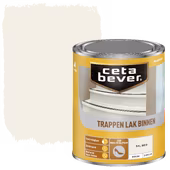 Cetabever trappenlak dekkend RAL 9010 gebroken wit zijdeglans 750 ml