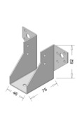 Raveeldrager Verzinkt Zwaar 46x82 mm