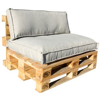 Palletkussen Zilvergrijs