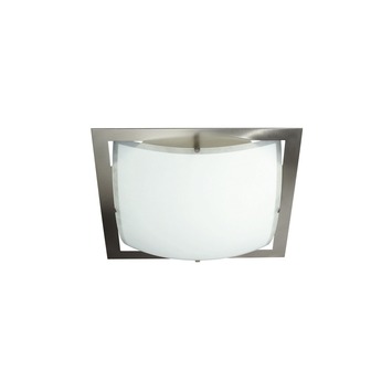 Massive plafonnière Quadros staal