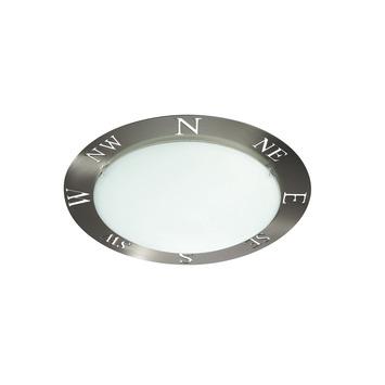 Massive plafond- / wandlamp Compass staal