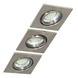 GAMMA inbouwspot LED vierkant richtbaar 1W geborsteld 3 stuks