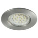 GAMMA inbouwspot LED rond vast 1W aluminium