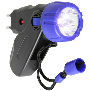 GAMMA LED zaklamp oplaadbaar zwart/blauw kopen?