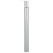 Duraline tafelpoot Tess verstelbaar zilvergrijs 70 - 110 cm