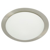 GAMMA plafonnière Phoenix wit/staal 21,5 cm