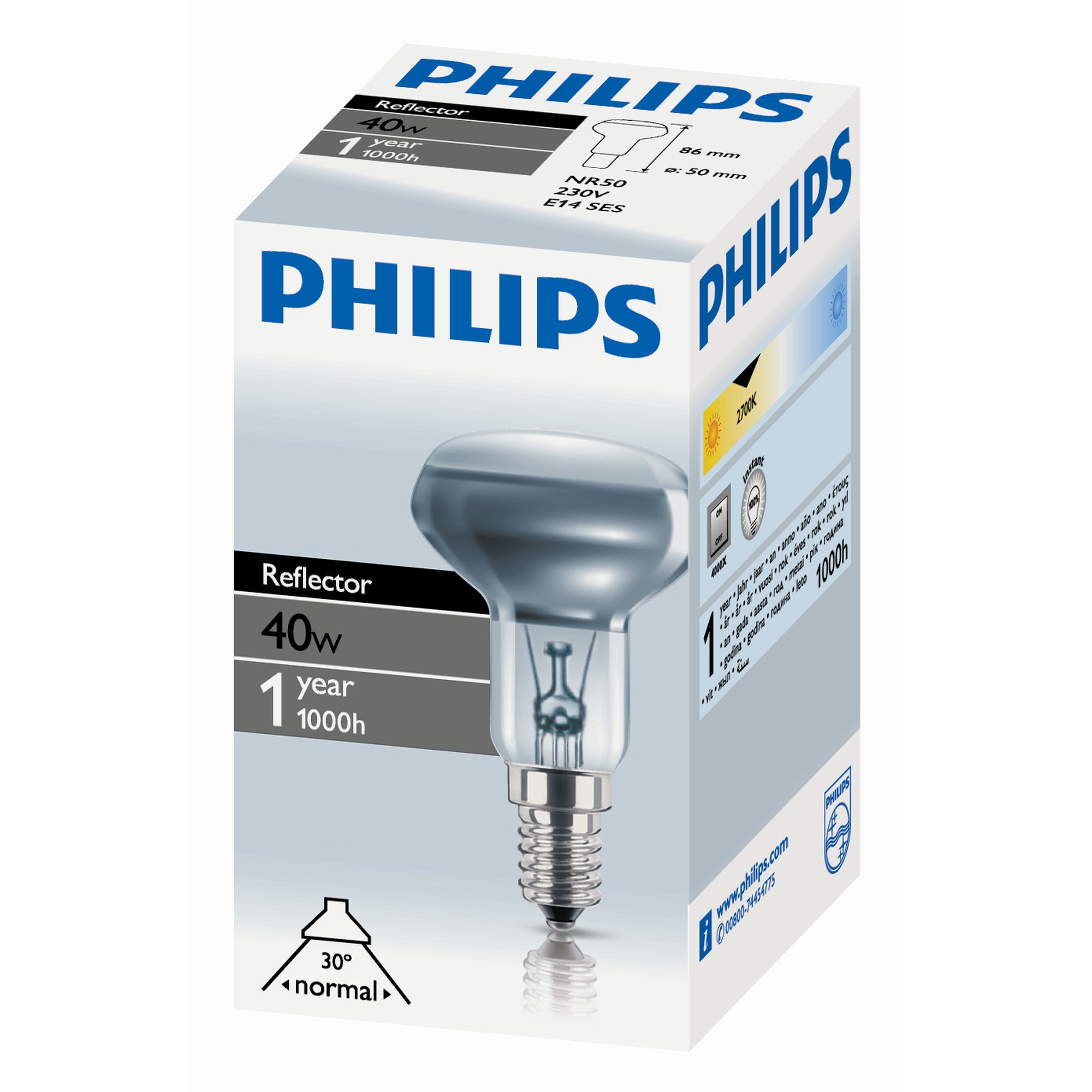 Philips Reflectorlamp 40W E14 kleine fitting r50 Alle lampen Lampen