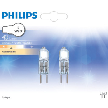 dozijn kiezen honing GAMMA | Philips Steeklamp G4 5W 12V helder 2 stuks kopen? 