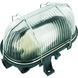 Elro wandlamp Bull eye glas en metaalfkorf ovaal 60W