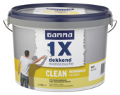 GAMMA muurverf 1x dekkend clean wit 2,5 liter