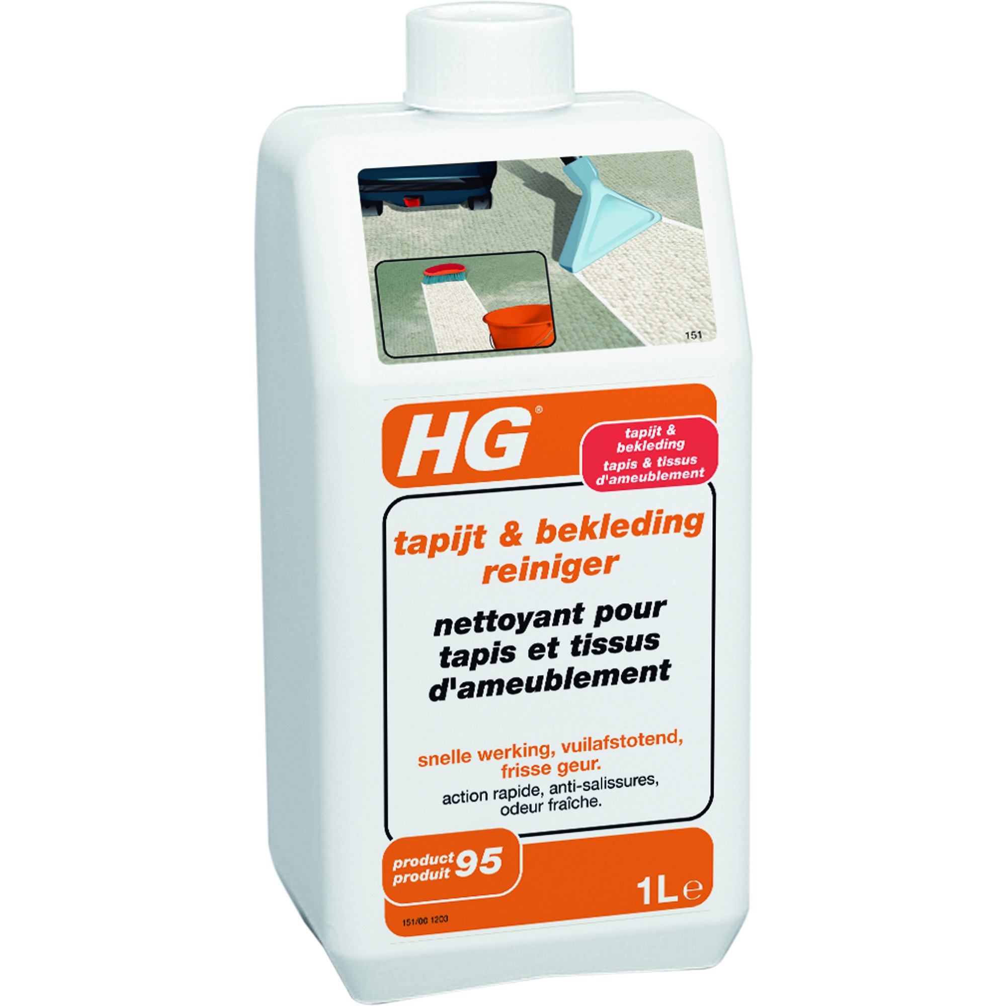 Hg Tapijt Bekledingreiniger 1L hg kopen in de aanbieding