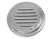 Ventilatierooster rond 100 mm rvs