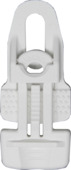 Tornado clip wit kunststof 40 mm