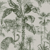 Vliesbehang Zanzibar groen 108211
