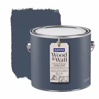 Gamma Wood&Wall krijtverf Boulevard Blue 2,5 liter