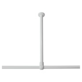 Sealskin Plafondsteun Seallux voor Douchegordijnstang Wit 60 cm