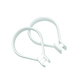 OK Douchegordijnringen Wit - 12 Stuks