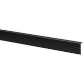 Hockeystickprofiel kunststof zwart 8x21mm 260cm
