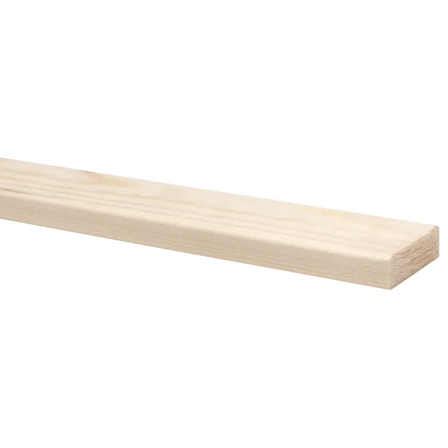 Grenen D-vorm 13x43 mm 210 cm