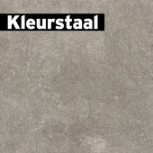 Kleurstaal Bruynzeel click PVC Texel tegel XL midden grijs betonlook