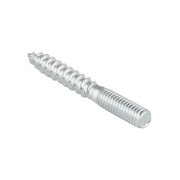 SKIR'CO Stokschroeven M10 X 200 Mm – 4 Stuks + Bit – Dubbeldraads Voor Hout & Metaal