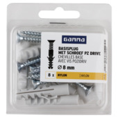 GAMMA Basisplug 8x40mm + uni 5x50mm 8ST