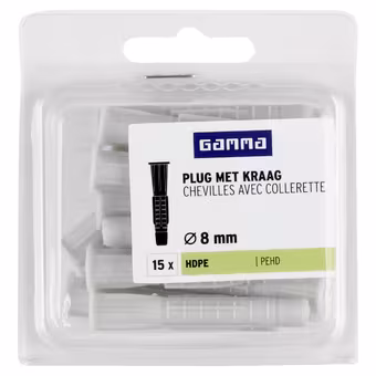 GAMMA kraagplug 8x50mm 15ST