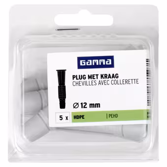 GAMMA kraagplug 12x70mm 5ST