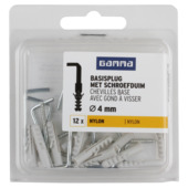 GAMMA Basisplug 4x20mm+duim 2,5x30mm 12ST