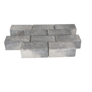 Klinker Facet Keiformaat Grijs/Zwart 21x10,5x8 cm