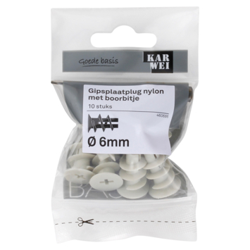 KARWEI Gips plug 6x22mm 10ST + bit kopen? Pluggen | Karwei