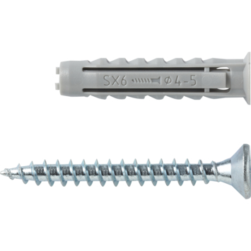 ingenieur Ideaal Samenhangend GAMMA | Fischer SX-plug 6x30 mm met schroef 15 stuks kopen? 