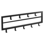 Garderobekapstok 9 haken Ise zwart ijzer