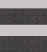 Kleurstaal GAMMA maatwerk duo rolgordijn lichtdoorlatend metaal zwart (4020)