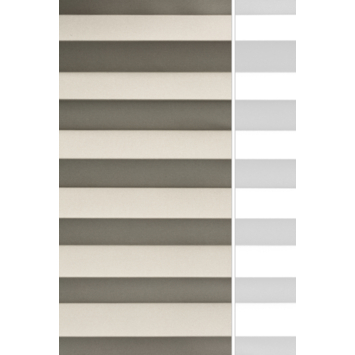 Kleurstaal GAMMA maatwerk enkel plisségordijn deels verduisterend bruin (7207)