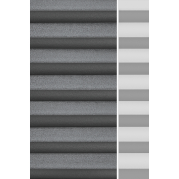 Kleurstaal GAMMA maatwerk enkel plisségordijn deels verduisterend donkergrijs (7208)