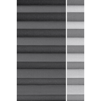 Kleurstaal GAMMA maatwerk enkel plisségordijn deels verduisterend muisgrijs (7114)