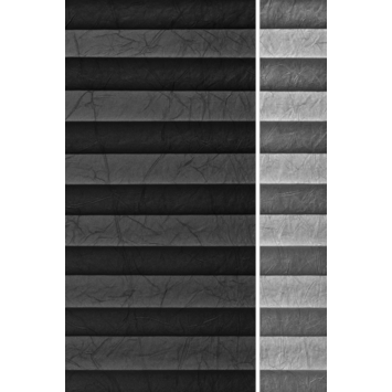 Kleurstaal GAMMA maatwerk enkel plisségordijn deels verduisterend zwart (7127)