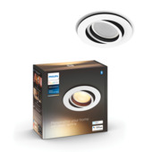 Philips Hue Milliskin inbouwspot rond 1x5.5W wit excl. switch incl. bluetooth