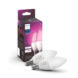 Philips HueWhite Color Ambiance E14 lamp 2-pack incl. bluetooth