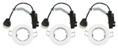 OK Inbouwspots set van 3 wit Ø81MM